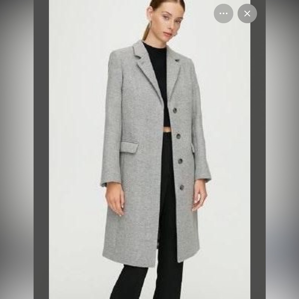 🆓📦 BABATON | Light Gray Wool Coat | medium